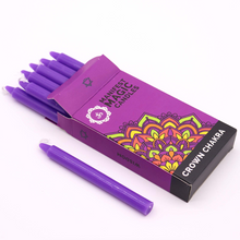 Load image into Gallery viewer, Manifest Magic Candles (set of 12) - Violet - Crown Chakra
