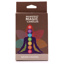 Load image into Gallery viewer, Seven Chakra Manifest Candles (set of 7)
