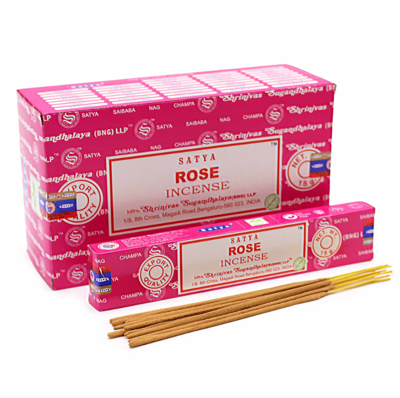 Satya Rose incense 15g box
