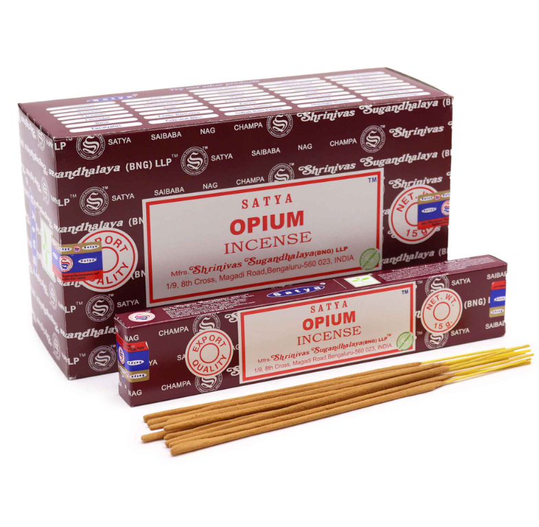 Satya Opium incense 15g box