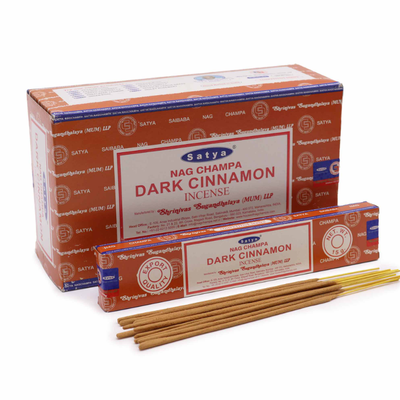 Satya Dark Cinnamon incense 15g box