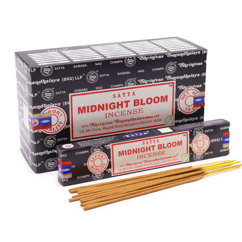Satya Midnight Blossom incense 15g box