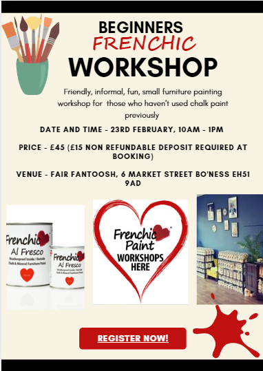 Frenchic Workshop for Beginners - Sunday 23 February, 10am - 1pm