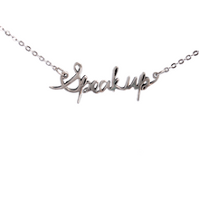 Load image into Gallery viewer, Sterling Speak Up Necklace
