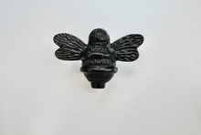 Load image into Gallery viewer, Brass Bee Drawer Knob - Black Finish
