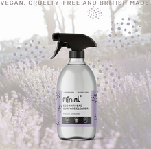 Load image into Gallery viewer, Miniml Anti-Bac Surface Cleaner - French Lavender. 500ml Glass Pump
