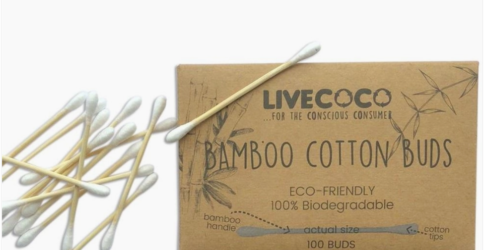 LiveCoco Bamboo Cotton Buds - 100 Buds