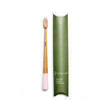 Load image into Gallery viewer, Truthbrush Medium Bamboo Toothbrush - Petal Pink, Storm Grey or Moss Green
