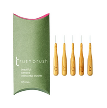 Load image into Gallery viewer, Truthbrush - Beautiful Bamboo Interdental Brushes. Pack of 5 - 0.5mm
