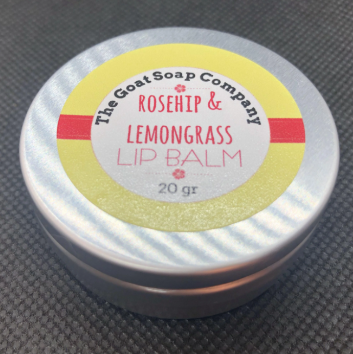 The Goat Soap Company Luxury Beeswax Lip Balm - Rosehip & Lemongrass