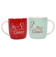 Load image into Gallery viewer, Mr &amp; Mrs Claus Mugs
