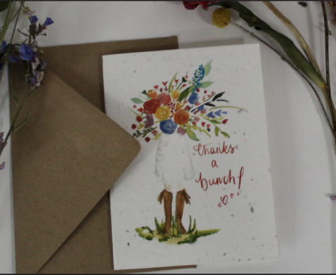 'Thanks a Bunch' Plantable Greeting Card