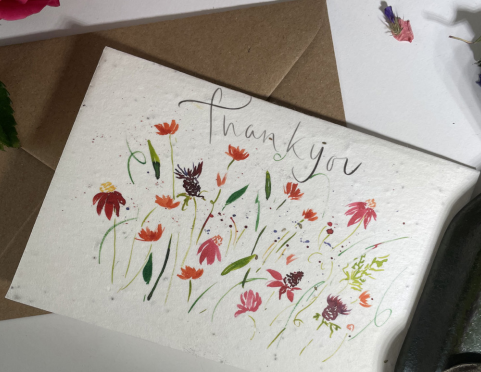 'Thank you' Plantable Greeting Card
