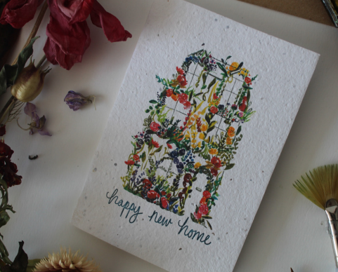 'Happy New Home' Plantable Greeting Card