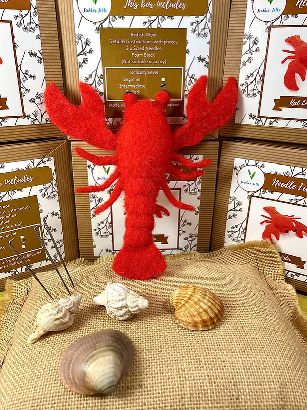 Red Lobster Needle Felting Kit