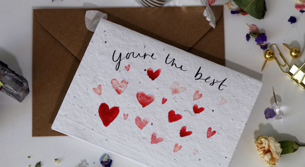 'You're The Best' Plantable Greeting Card