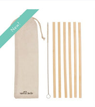 Load image into Gallery viewer, BAMBOO STRAWS - SET OF 6
