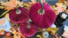 Load image into Gallery viewer, Handmade Small Velvet Pumpkins
