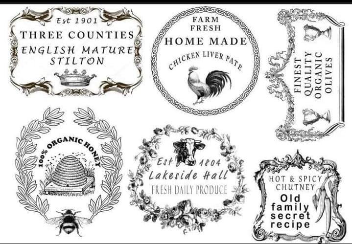 Food Labels stamp by Moody Mare Design