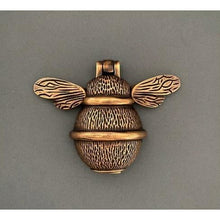 Load image into Gallery viewer, Brass Bumble Bee Door Knocker - Heritage Brass Finish
