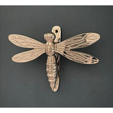 Load image into Gallery viewer, Brass Dragonfly Door Knocker - Nickel Finish
