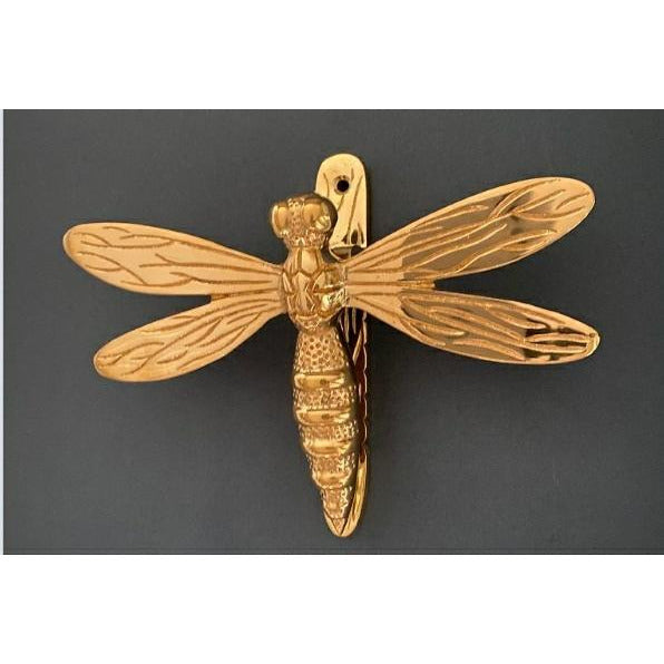 Brass Dragonfly Door Knocker - Brass Finish