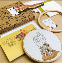Load image into Gallery viewer, Tattooed Arms Modern Embroidery Kit
