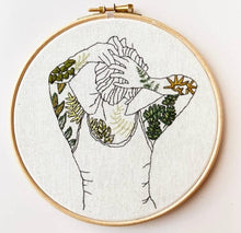Load image into Gallery viewer, Botanical Tattoos Modern Embroidery Kit
